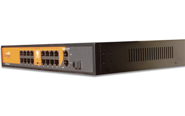 oviss 16 port poe switch side