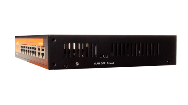oviss 8 port poe switch side